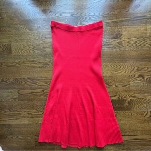 Chic Burnt Orange Maxi Skirt